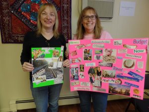 2 of the completed vision boards