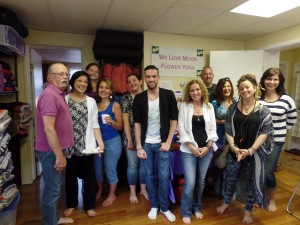 Joe Perreta (in the middle) with the Gallery Reading participants